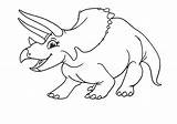 Dinosaur Coloring Triceratops Pages Printable Kids Adults sketch template