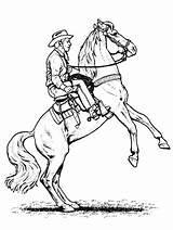 Cowgirl Coloring Pages Cowboy Getcolorings Charm sketch template