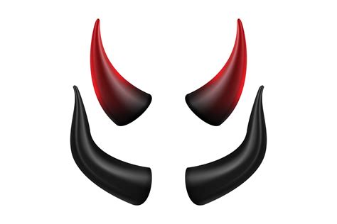 red devil horns silhouette clipart svg file  modern script fonts