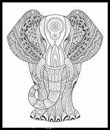Elephant Coloring Doodle Skip End Pages sketch template