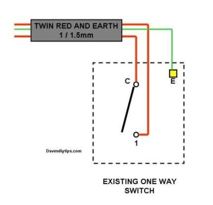 lighting circuit modified    switching daves diy tips