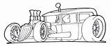 Rod Hot Rat Cars Coloring Pages Rods Print Car Drawings Clipart Drawing Colouring Truck Sketch Template Color Old Trucks Cartoon sketch template