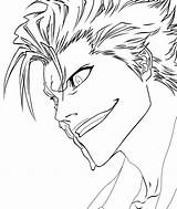 Bleach Grimmjow Lineart Coloring Redone sketch template