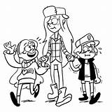 Gravity Falls Coloring Pages Mabel Wendy Dipper Printable Print Fall Color Para Colorear Dibujos Kids Template Pines Bestcoloringpagesforkids sketch template