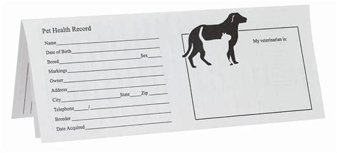 printable puppy shot records
