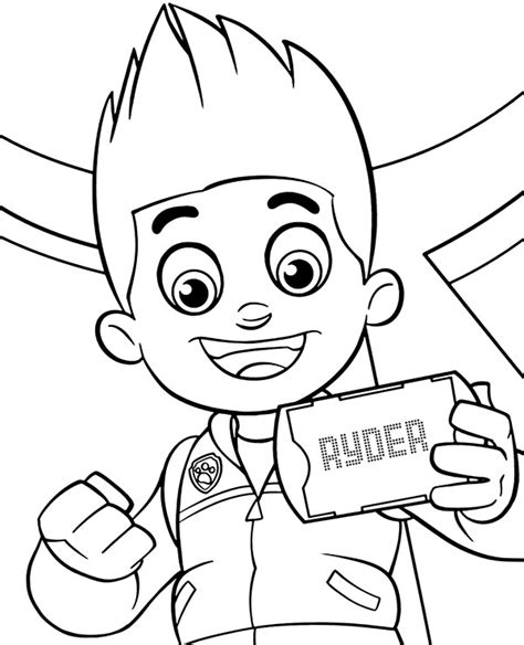 print ryder coloring page paw patrol topcoloringpagesnet