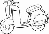 Scooter Coloring Pages Kids Printable Getdrawings sketch template