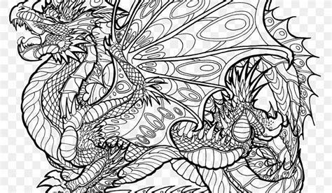 coloring book colouring pages chinese dragon adult png xpx