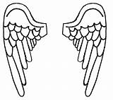 Wings Angel Template Coloring Pages Weeping Cross Drawing Clipart Simple Cut Cliparts Easy Drawings Printable Angels Color Quotes Walls Metal sketch template