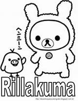 Rilakkuma Rillakuma Colorir Desenhos sketch template