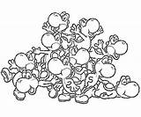 Yoshi Coloring Pages Printable sketch template