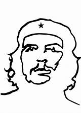 Guevara Che Coloring sketch template
