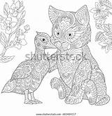 Embracing Colouring Zentangle Freehand Antistress sketch template