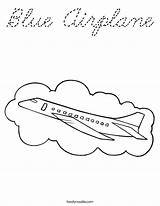 Coloring Airplane Went Blue Worksheet Cursive Built California Usa Twistynoodle Print Favorites Login Add Noodle sketch template