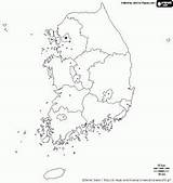 Coloring Korea Map Pages Peninsula Korean Located Southern Part Asia sketch template