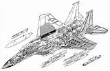 Eagle Mcdonnell Douglas Blueprint Fighter 15e 15c Strike Air 3d 15a Boeing 15d F15a Schematics Force Artwork Superiority Bomber America sketch template