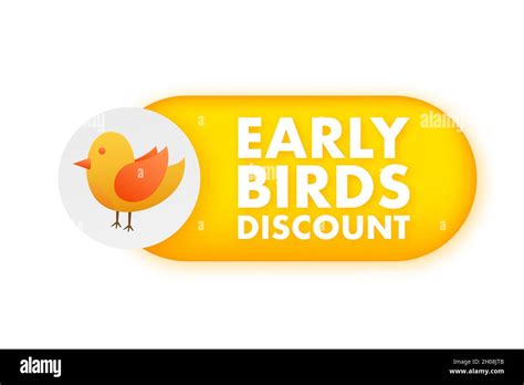 Early Bird Special Discount Sale Discount Offer Price Sign Modern