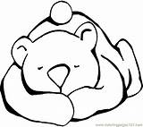 Bear Coloring Pages Teddy Sleeping Printable Clipart Hibernating Snores Kids Bears Color Craft Gif Preschool Template Animal Drawing Animals Polar sketch template