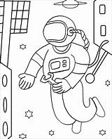 Astronaut Coloring Pages Kids Printable Coloringbay sketch template