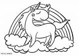 Arcobaleno Unicorno Stampare Disegno Portale sketch template
