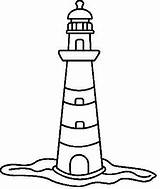 Lighthouse Drawing Clipart Drawings Lighthouses Faro Easy Line Coloring Cliparts Pencil Simple Kids Painting Clip Para Dibujo Library Un Template sketch template