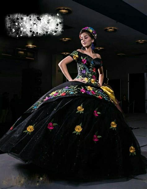 Xv Años Vestidos De Quinceañera Negros Vestidos De Noche Mexicanos