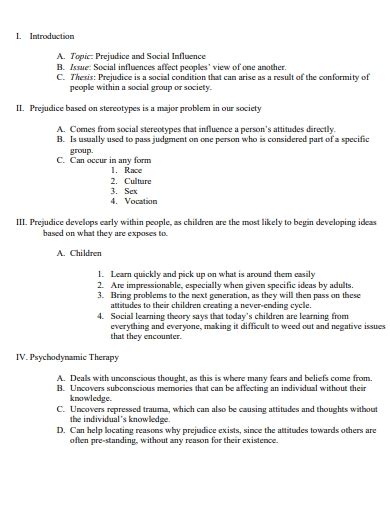 seminar paper outline  examples format  examples