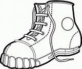 Hiking Boots Coloring Getdrawings Drawing Clip Pages sketch template