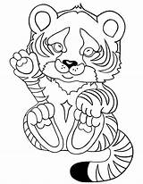 Tiger Coloring Baby Pages Printable Kids Cute Template Print Animals Cartoon Animal Colouring Shape Clipart Templates Color Cat Freecoloring Wild sketch template