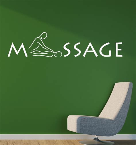 vinyl decal wall sticker decor for massage salon relax spa salon beauty