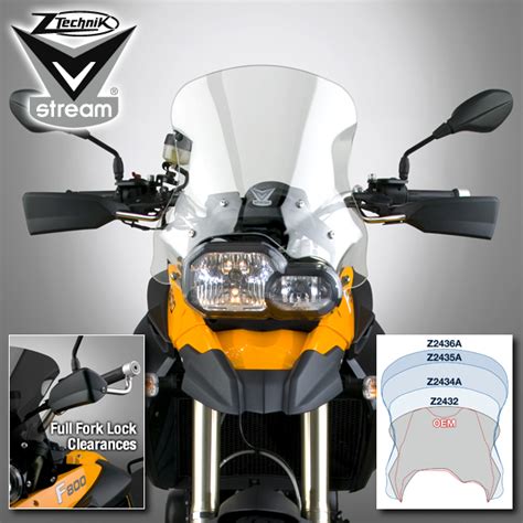 Bmw F650gs F800gs Windscreen Vstream Short Touring Windshield Clear