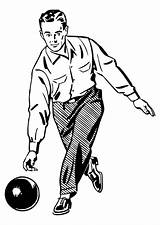 Kegeln Bowling Bowlers sketch template