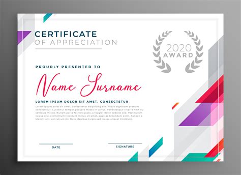 certificate certificate template certificate modern certificate vrogue