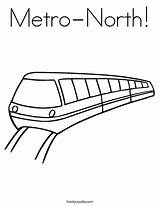 Metro Coloring Mrt Train Trains Drawing Kids Clipart Worksheet Outline North Pages Ride Template Print Twistynoodle Favorites Login Add Library sketch template