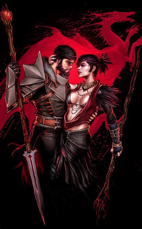 Dragon Age Hawke Morrigan Fv By Yamaorce On Deviantart