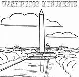 Monument Coloring Washington Pages Statue Designlooter 42kb 1000 Print sketch template