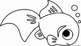 Goldfish Coloringall sketch template