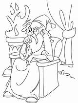 Zauberer Wizard Magier Monkeys Oz sketch template