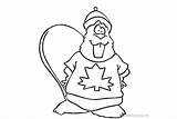 Beaver Canada Coloring Pages Printable Adults Kids sketch template