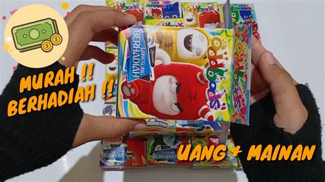 unboxing kotak kado berhadiah uang and m4inan unik zaman now murah