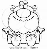 Greek Man Sitting Clipart Cartoon Thoman Cory Vector Outlined Coloring Illustration Royalty Chubby sketch template