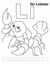 Lobster Coloring Printable Pages Letter Kids Alphabet Handwriting Practice Powered Results Bing Popular Comments sketch template