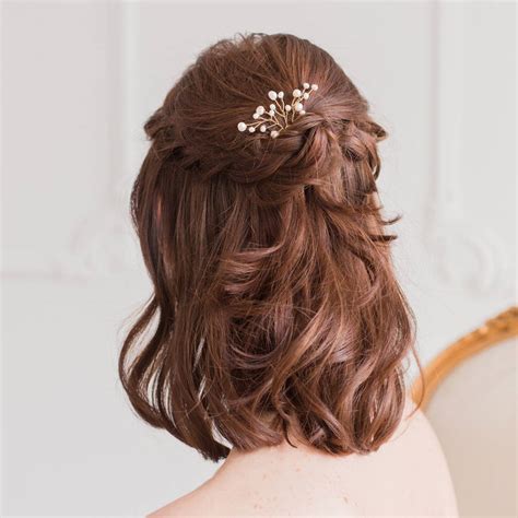 Wedding Hair Pins Freshwater Pearls In Gold Or Silver By Britten