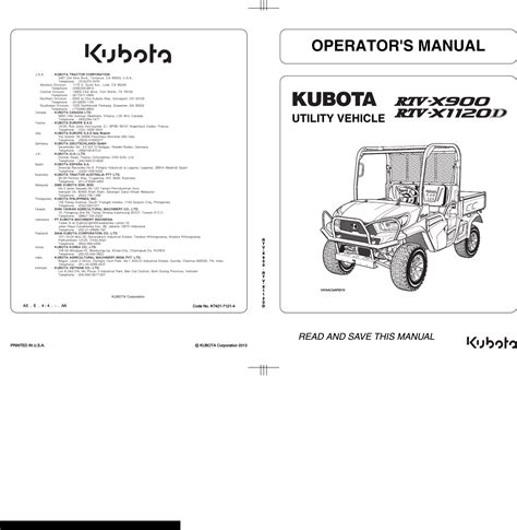 kubota rtv  operators manual  manualslib   easy  find manuals  user