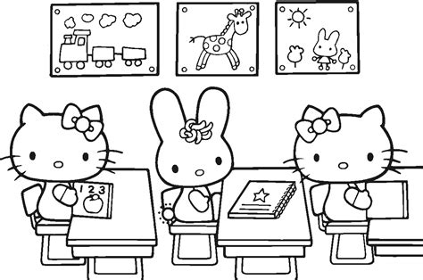kitty coloring pages  printable pictures coloring pages