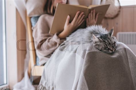 a cat sleeping next to a girl free download vector psd and stock image