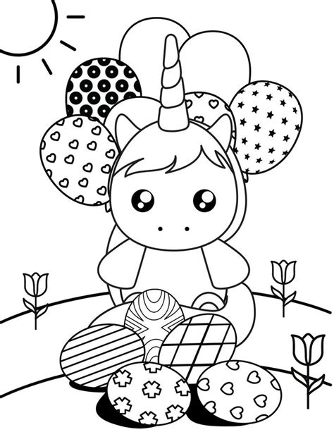 unicorn easter coloring pages easter coloring easter etsy unicorn