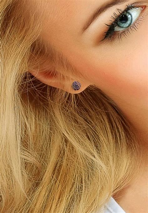lova lola van der keen shiny  earrings crystal jewellery fine silver  oorbellen