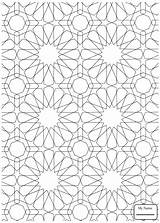 Islamic Coloring Pages Pattern Mosaic Patterns Roman Drawing Printable Colouring Adults Colour Sheets Numerals Geometric Color Supercoloring Arabic Print Getdrawings sketch template