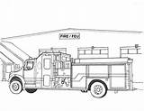 Pompier Camion Colorier Realistic Feuerwehrautos Dept Coloriages sketch template